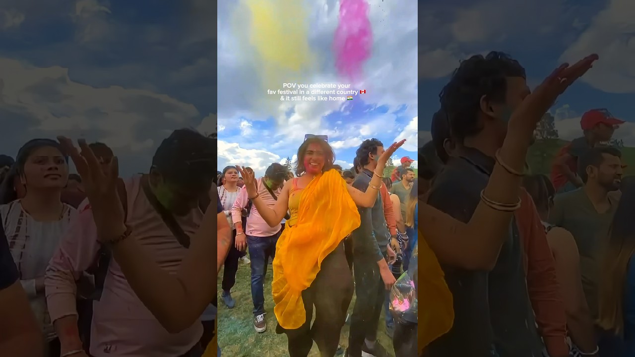 How we celebrate Holi in canada 🇨🇦🇮🇳