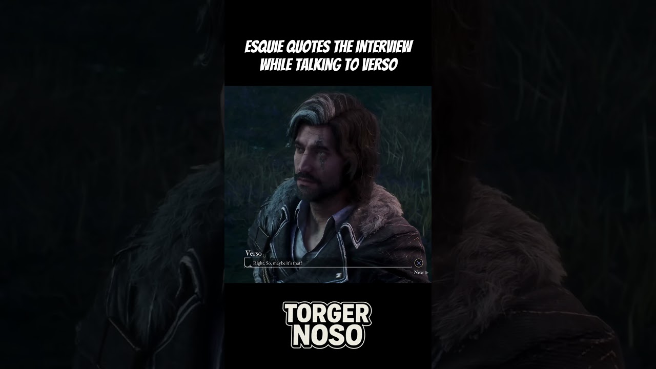 Esquie quotes the interview while talking to verso 