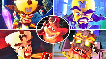 Crash Bandicoot 1, 2, 3 & 4 - All 100% Endings & Final Bosses