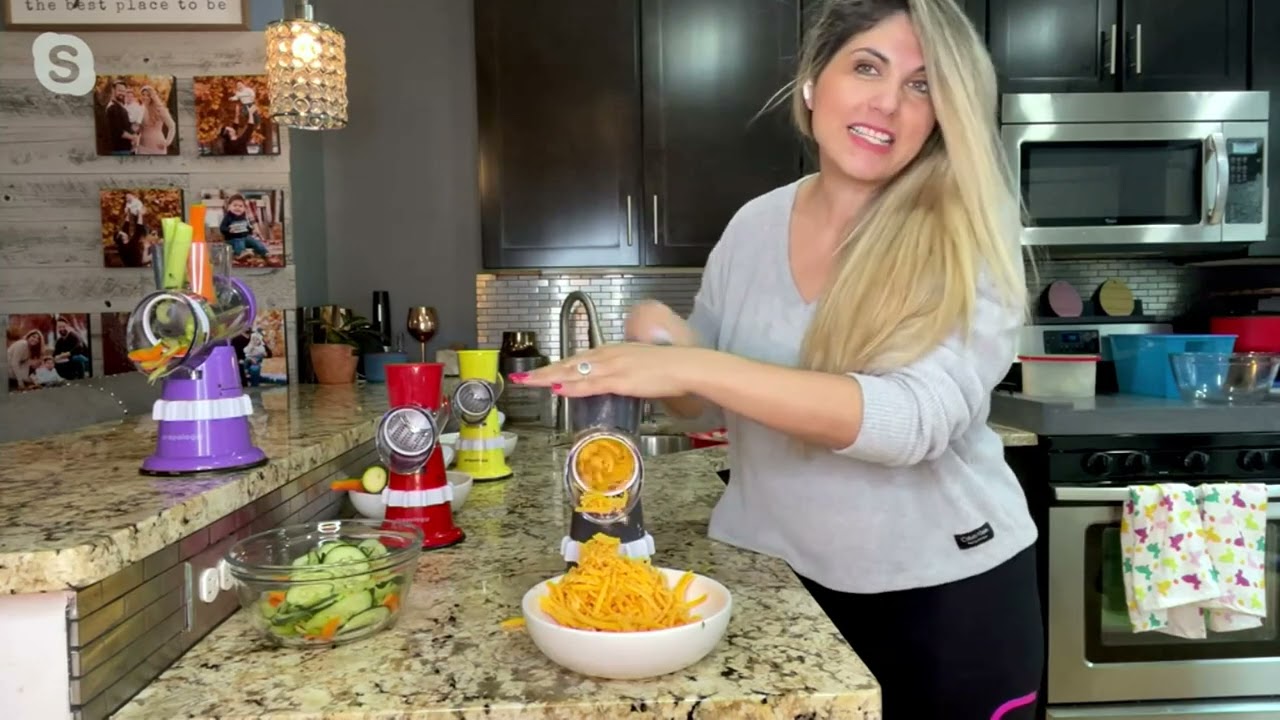 Prepology Countertop Slicer & Grater w/ 3 Barrels