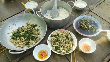 Bữa Cơm Đầu Mùa Nước Nổi, "Nhái Đồng" xào Lá Cách Nước Cốt Dừa | Nét Quê #532