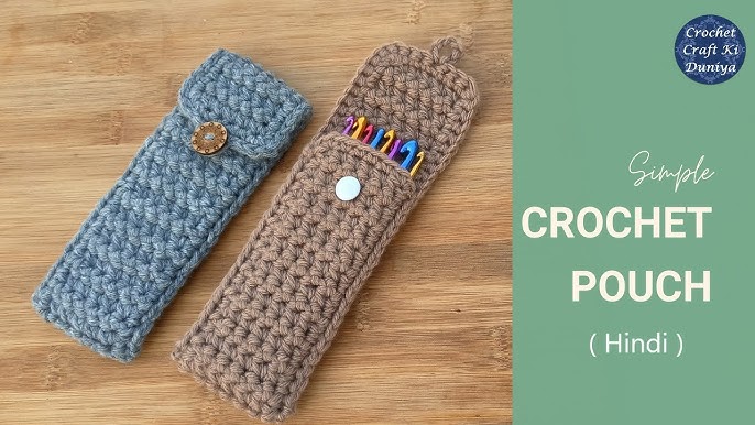 Wowww! 🤩 Crochet pencil case with zipper🔥DIY Crochet gift🎁 