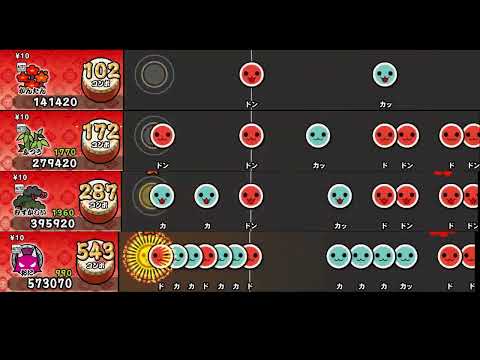 【太鼓の達人 NS2】魑魅魍魎【全難易度同時再生】