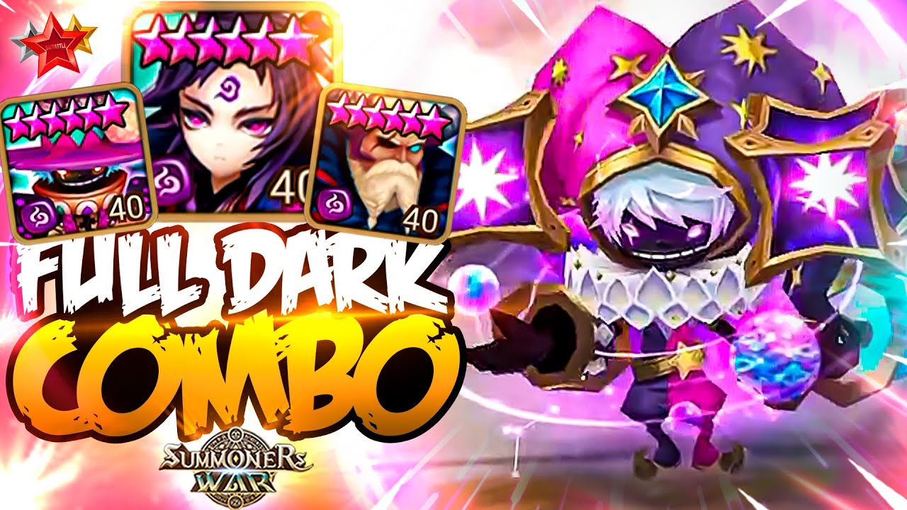 He Destroys Enemies with DARK MONSTERS ONLY - Summoners War