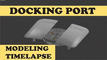 SpaceX Animated Docking Port - Blender Modeling Timelapse