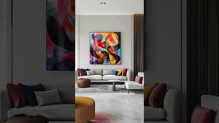 🌟 Statement canvas #interiordesign #wallcoverings  #canvasart #interior #design #art #homedecor
