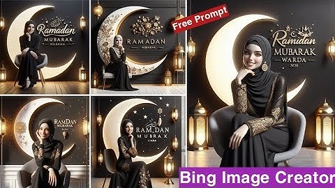 How To create Ramzan Mubarak name Ai Images |Bing Ai Ramzan Mubarak photo editing.