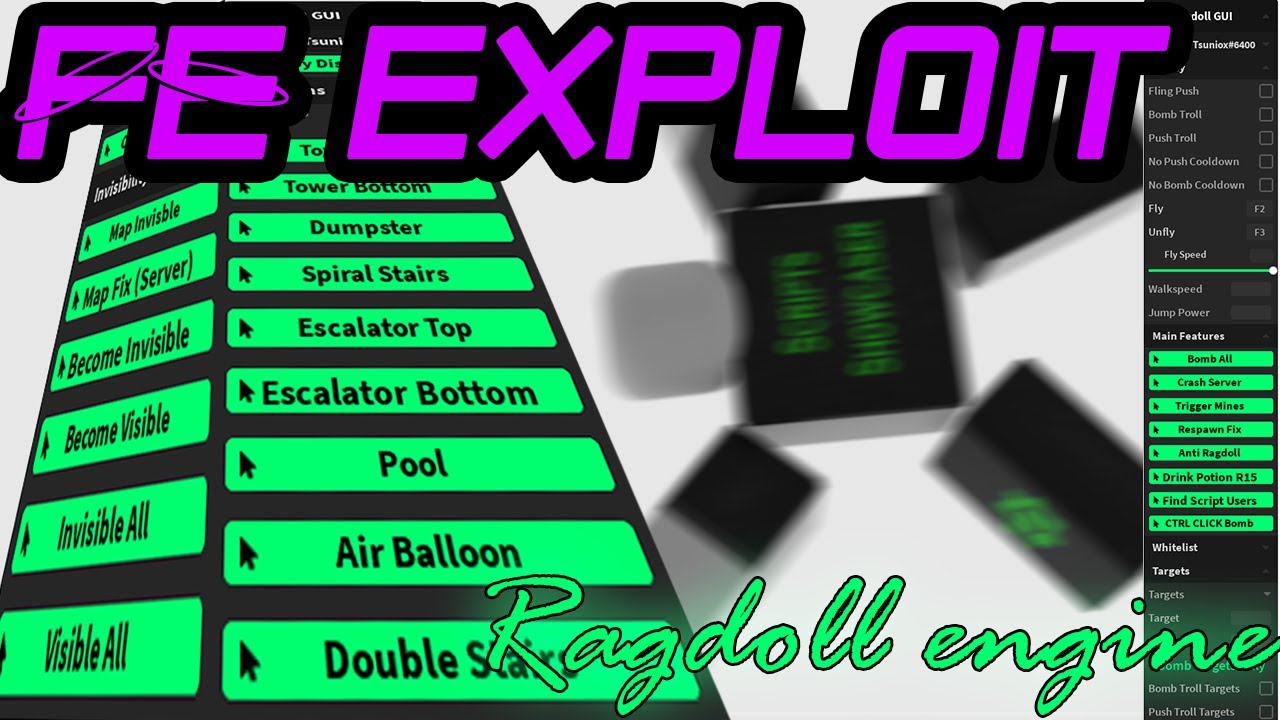 Roblox Fe Exploit Showcase Episode 5 Ragdoll Engine Gui Youtube - roblox ragdoll script v3rmillion