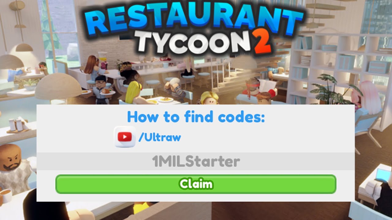 Restaurant Tycoon 2 Codes (December 2023) - Roblox