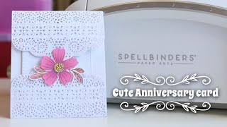 Happy Anniversary pocket card/Spellbinders club kits