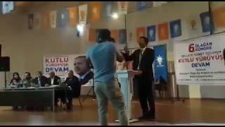 Ak Parti̇ Haymana İlçesi̇nde Olayli Kongrede Eski̇ Beledi̇ye Başkani Haci Aysunun Konuşmasi