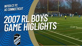 Inter CT Game Highlights - 2007 Boys V AC Connecticut