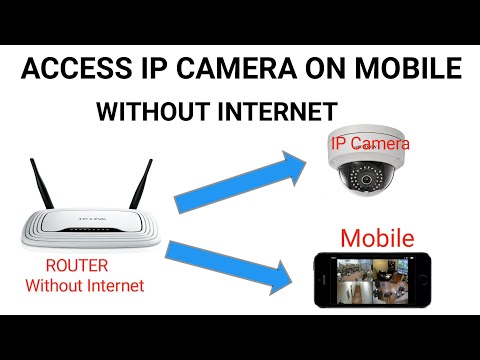 Access IP Camera on Mobile without Internet | how to access IP Camera without NVR & DVR on Mobile