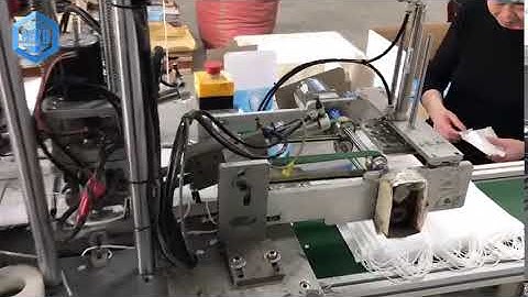 MKD Brand Full Automatic Outer earloop nonwoven face mask production line 1 with 2