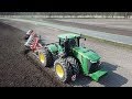 John Deere 9560R Ploughing w/ 10-Furrow Kuhn Vari-Challenger Plough | Danish Agriculture