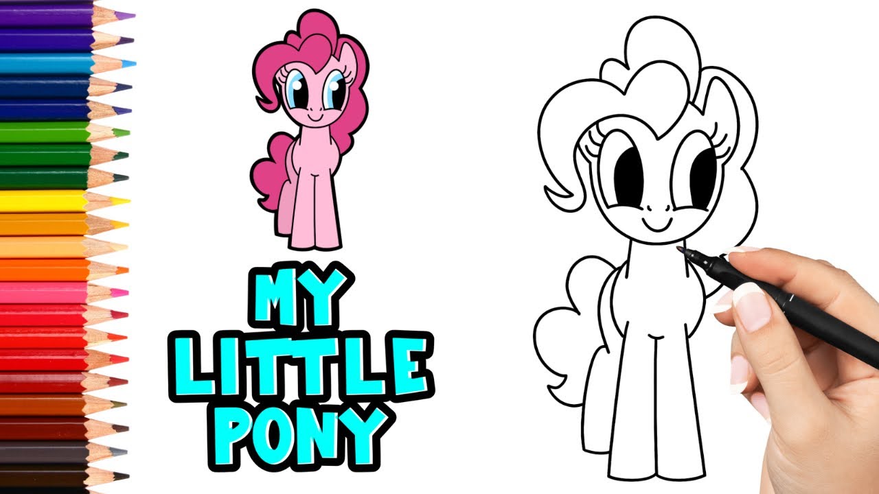 How to draw Pinkie Pie from MLP - YouTube