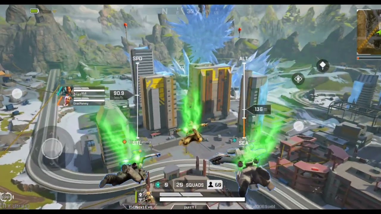 Apex legends mobile Landing 😍 My First Gameplay 