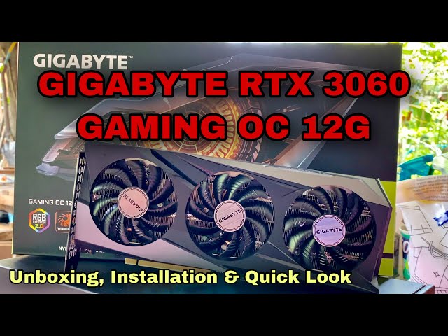 Gigabyte Nvidia GeForce RTX  GAMING OC G   Unboxing