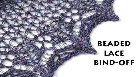 Beaded Lace Bind Off used on Creatrix MKAL