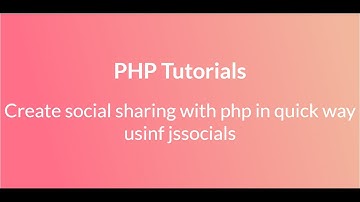 create social sharing link with php in quick way using jssocials