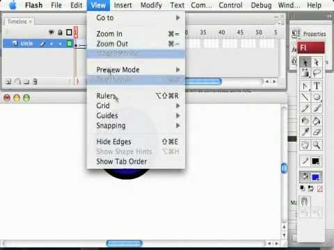 Flash Animation Tutorial - Shifting Key Frames
