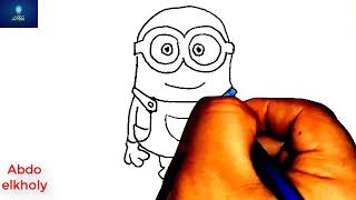 كيف ترسم شخصيات كرتون مينيونز -1 (How to Draw Minions)