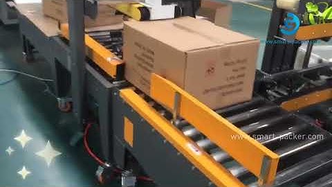 Automatic H type carton box sealing machine box edge side tape sealing packing line