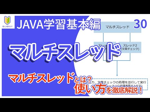 【Java入門】30.マルチスレッドを初心者向けに解説