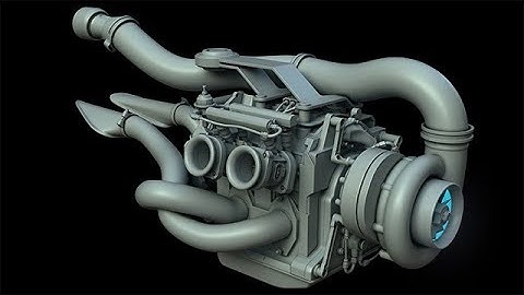 Modeling Procharged Rotary Engine Hoverbike in Modo Timelapse - Part 1