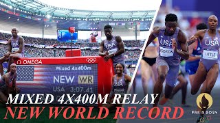 New World Record USA Mixed 4x400m Relay - Norwood, Little ...