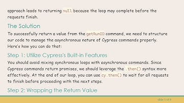 How to Effectively Return Value from For Loop in .then Function in Cypress