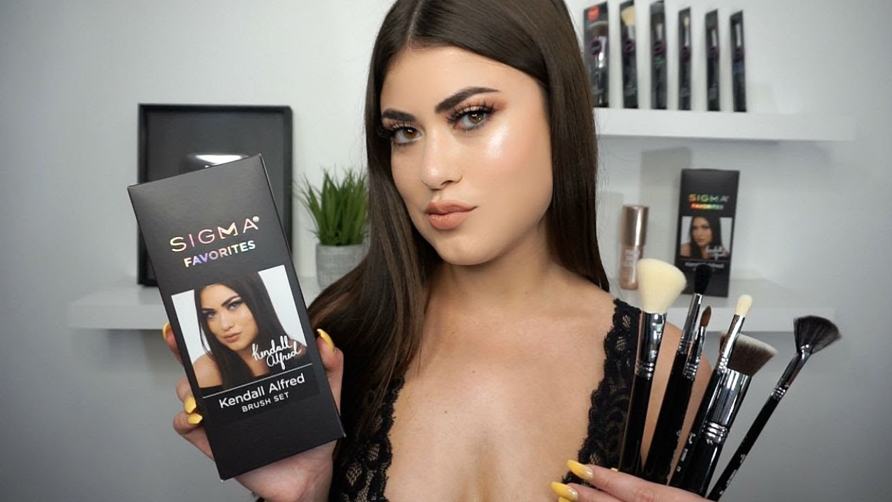 My Sigma Makeup Brush Set REVEAL Full Face Tutorial YouTube