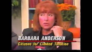 1994, Oct - Grad Tax - News 4 News Conference, John Henning (WBZ); Barbara Anderson, Jim Braude