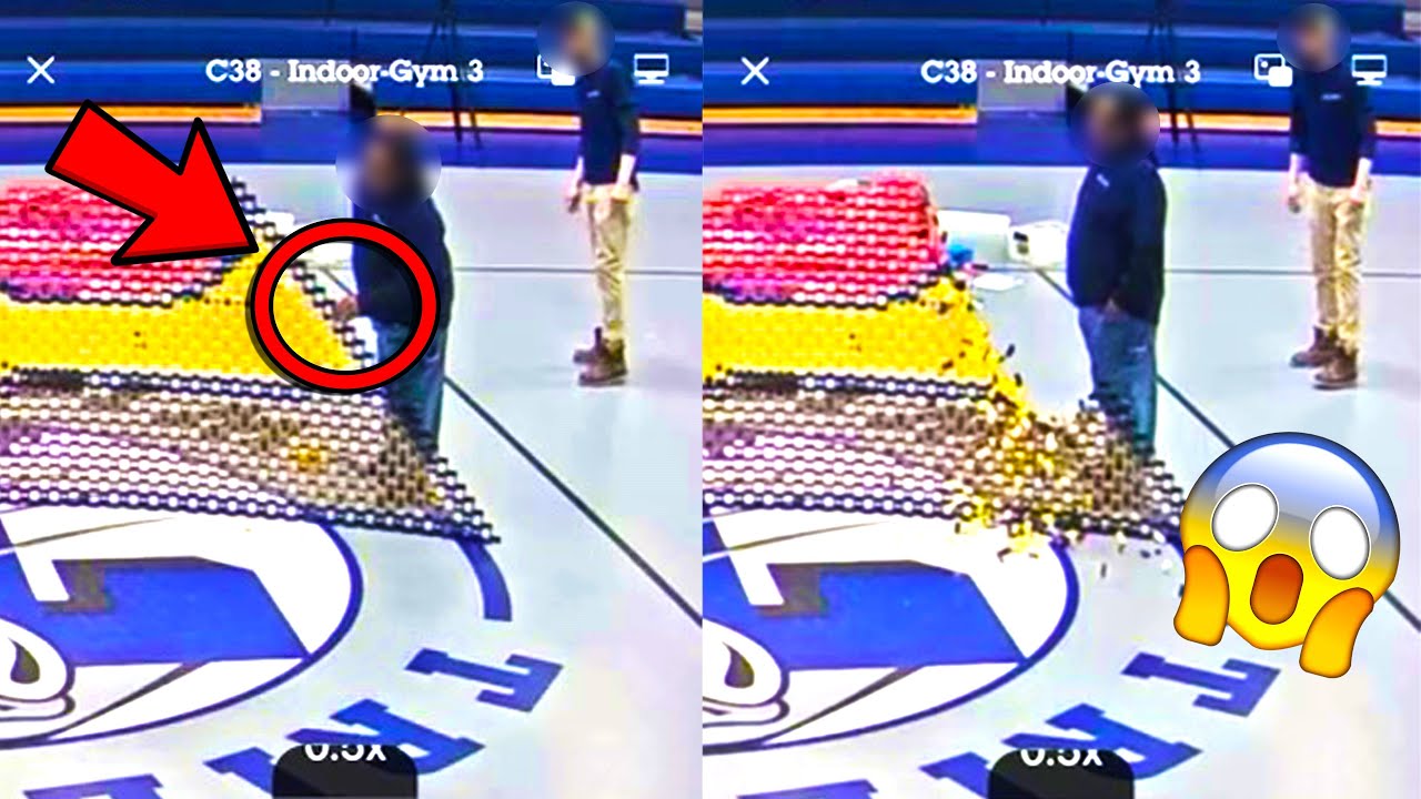 JANITOR KNOCKS DOWN WORLD RECORD DOMINO ATTEMPT | Behind the Build - FALLDOWN 2024