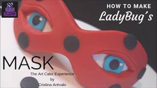 How to make a ladybug mask cake topper