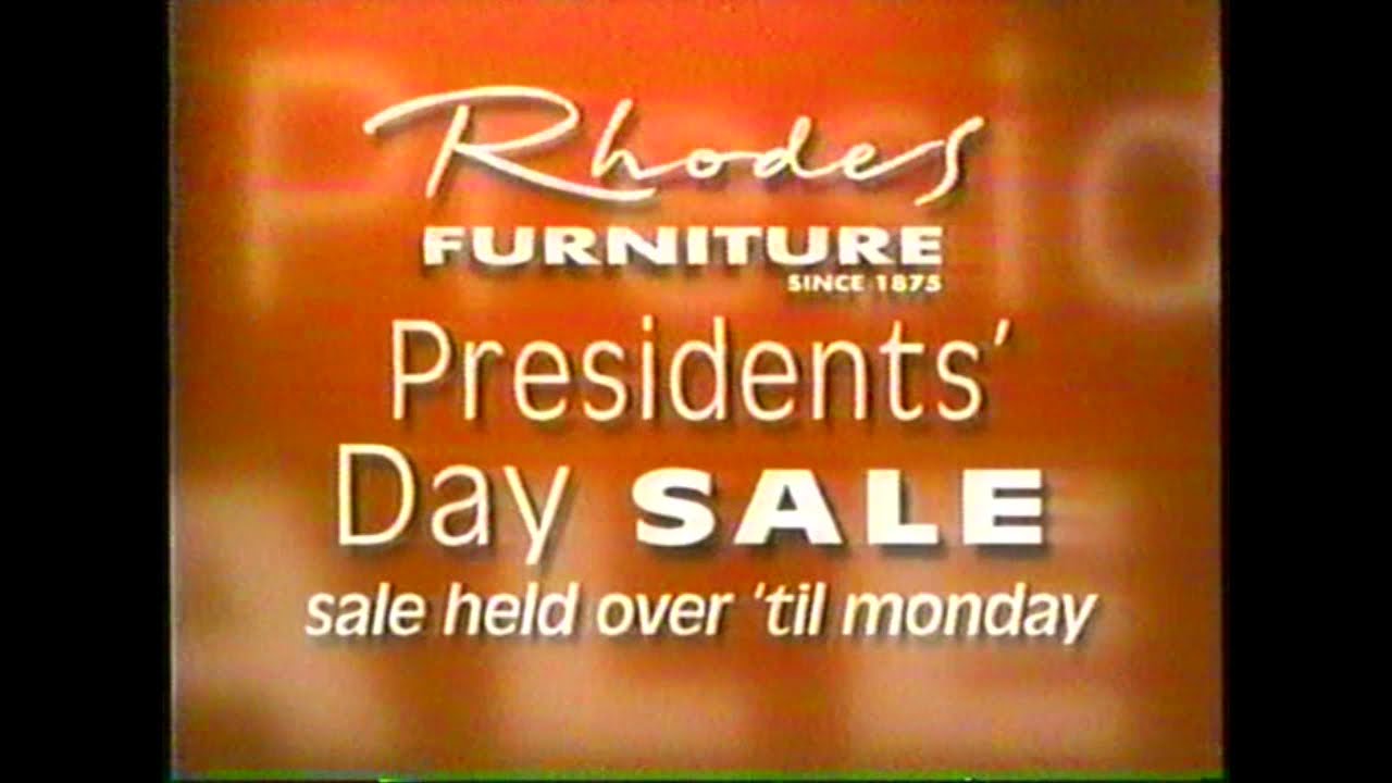 Rhodes Furniture President's Day Commercial 1999