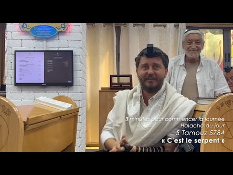 3MN DE TORAH POUR COMMENCER LA JOURNÉE - C'EST LE SERPENT 🐍