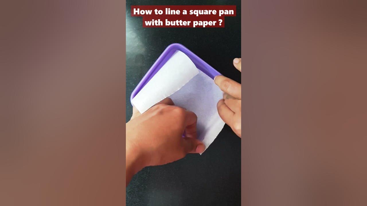 Kitchen Basics: Lining a Square Pan with Parchment Paper (2 Ways