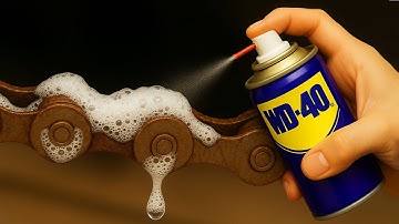 No one knows this! Spray WD-40 on a bicycle chain and you’ll be amazed by the result! Inventor Hack