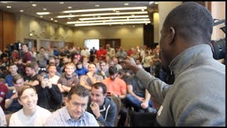 'YOU ARE ALL BUMS!' - OHARA DAVIES BACK IN LIVERPOOL - ADDRESSES FULL SCOUSE CROWD BEFORE PRESSER