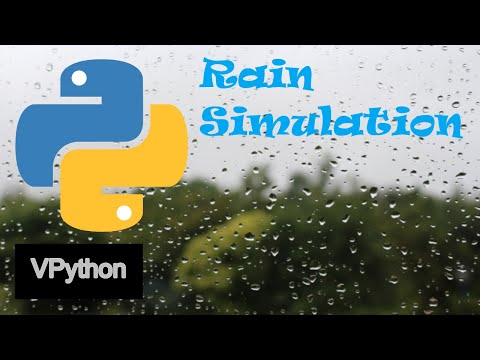 VPython Rain Simulation