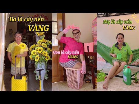 Nến Màu Vàng - HOT TREND BA NGỌN NẾN VÀNG - THẦY BEO U40 RỦ BA MẸ QUAY TIKTOK TRIỆU VIEW SIÊU ĐÁNG YÊU & LẦY LỘI