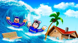 TENTE SOBREVIVER AO TSUNAMI NO ROBLOX - Brancoala Games