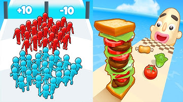 Sandwich Runner VS Join Clash 3D - All Level Speed Run Gameplay Ep3