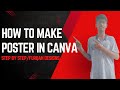 "How to Make a Poster in Canva | Step-by-Step Tutorial for Beginners | Furqan Designs"