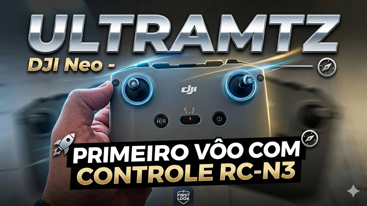 Primeiro vôo com o Drone DJI Neo pelo Rádio controle RC-N3 - Campo do Palmeiras em Pará de Minas/MG