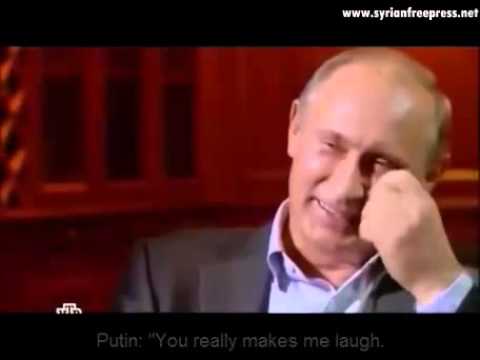 Putin laughs in face of a journalist (ENG subtitle) about the anti missile system