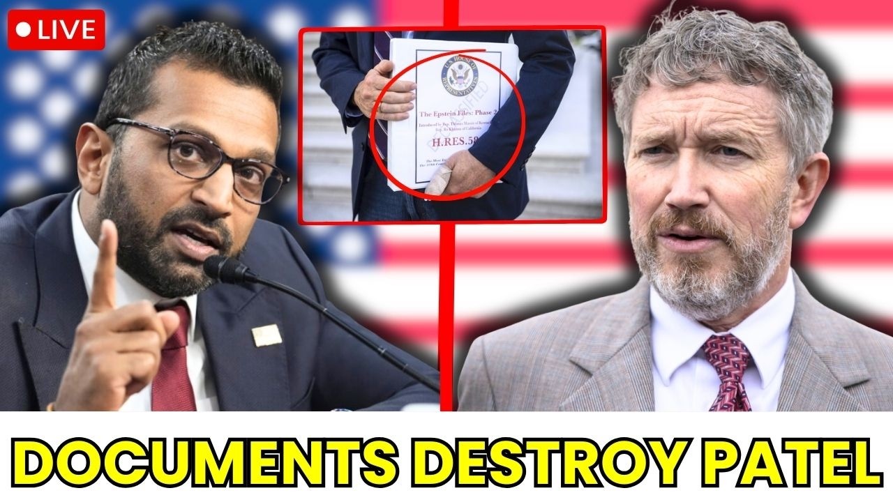 Massie EXPOSES Patel's Epstein Cover Up With Document FBI Tried To HIDE