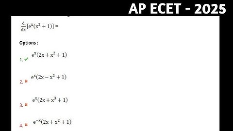 || AP ECET - 2025 || Mathematics || Differentiation || ECE || diploma ||
