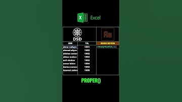 excel formula №14 PROPER #excel #uzbekistan #education